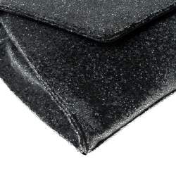 Pre Owned Diane von Furstenberg Grey Glass Beads 440 Gallery Uptown Clutch