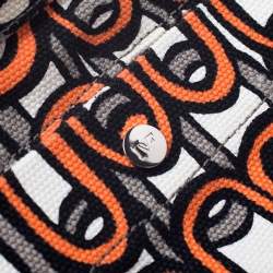 Pre Owned Diane Von Furstenberg Multicolor Patent Leather and Canvas Kaya Tote