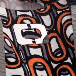 Pre Owned Diane Von Furstenberg Multicolor Patent Leather and Canvas Kaya Tote