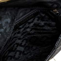 Pre Owned Diane von Furstenberg Black Leather 440 Gallery Uptown Clutch