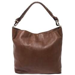 Pre Owned Diane von Furstenberg Brown Synthetic Leather Iggy Shoulder Bag