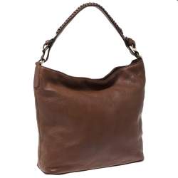 Pre Owned Diane von Furstenberg Brown Synthetic Leather Iggy Shoulder Bag