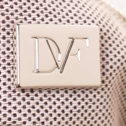 Pre Owned Diane Von Furstenberg White Leather Harper Shoulder Bag