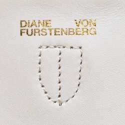 Pre Owned Diane Von Furstenberg Multicolor Raffia and Leather Fringe Shoulder Bag