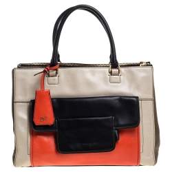 Diane Von Furstenberg Multicolor Leather Satchel