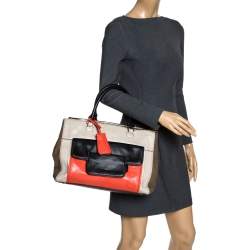 Diane Von Furstenberg Multicolor Leather Satchel