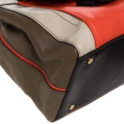 Diane Von Furstenberg Multicolor Leather Satchel