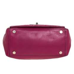 Pre Owned Diane Von Furstenberg Magenta Leather 440 Gallery Envelope Tote