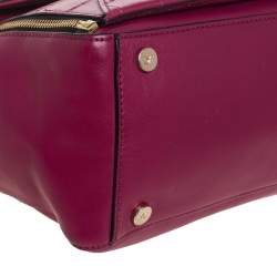 Pre Owned Diane Von Furstenberg Magenta Leather 440 Gallery Envelope Tote