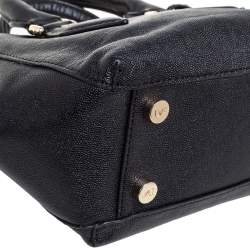 Pre Owned Diane Von Furstenberg Black Leather Mini Voyage Itsy Crossbody Bag