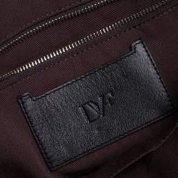 Diane Von Furstenberg Multicolor Printed Canvas and Leather Laptop Bag