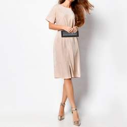 Pre Owned Diane von Furstenberg Black Perforated Leather Clutch