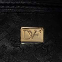 Pre Owned Diane Von Furstenberg Black Leather Sutra Tote