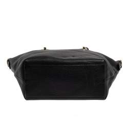 Pre Owned Diane Von Furstenberg Black Leather Sutra Tote