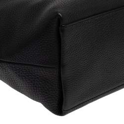 Pre Owned Diane Von Furstenberg Black Leather Sutra Tote