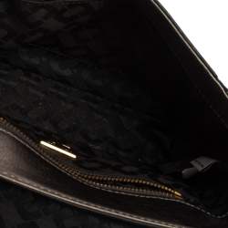 Pre Owned Diane Von Furstenberg Metallic Grey Lizard Embossed Leather and Leather Mini 440 Shoulder Bag