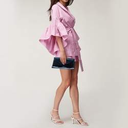 Pre Owned Diane Von Furstenberg Metallic Blue Patent Leather Clutch