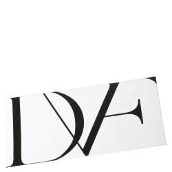 Pre Owned Diane Von Furstenberg Metallic Gold Lizard Embossed Leather Chain Clutch