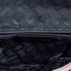 Pre Owned Diane Von Furstenberg Salmon Pink Quilted Leather 440 Flap Clutch