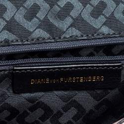 Pre Owned Diane Von Furstenberg Salmon Pink Quilted Leather 440 Flap Clutch