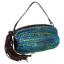 Diane Von Furstenberg Multicolor Leather and Suede Stephanie Slouchy Hobo