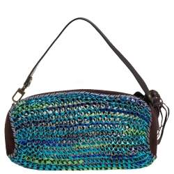 Diane Von Furstenberg Multicolor Leather and Suede Stephanie Slouchy Hobo
