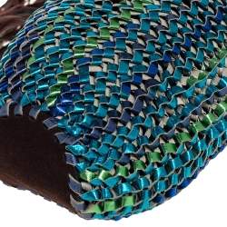 Diane Von Furstenberg Multicolor Leather and Suede Stephanie Slouchy Hobo