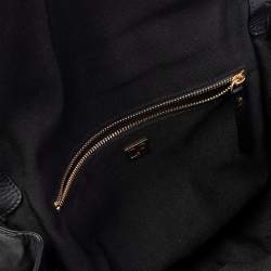 Diane von Furstenberg Black Leather And Fabric Shoulder Bag