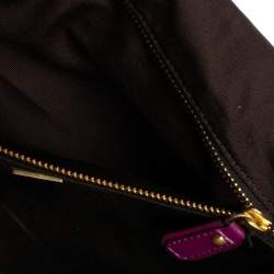 Pre Owned Diane von Furstenberg Pink Snakeskin and Leather Carolina Lips Chain Clutch