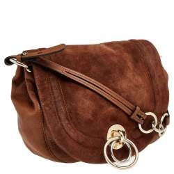 Pre Owned Diane Von Furstenberg Brown Leather Shoulder Bag