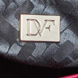 Pre Owned Diane von Furstenberg Fuchsia Leather On The Go Tote
