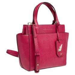 Pre Owned Diane von Furstenberg Fuchsia Leather On The Go Tote