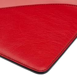 Pre Owned Diane von Furstenberg Multicolor Leather Lip Zip Pouch