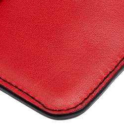 Pre Owned Diane von Furstenberg Multicolor Leather Lip Zip Pouch