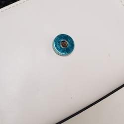 Pre Owned Diane Von Furstenberg Croc Embossed Leather Shoulder Bag