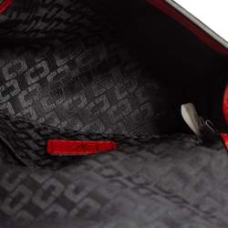 مملوكة مسبقًا Diane von Furstenberg Red Python Effect and Leather Mini Micro Highline Crossbody Bag