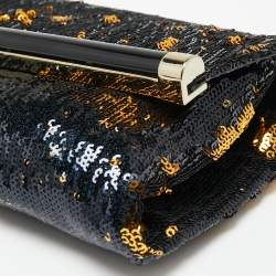 Pre Owned Diane von Furstenberg Sequins 440 Envelope Clutch