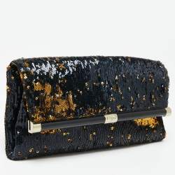 Pre Owned Diane von Furstenberg Sequins 440 Envelope Clutch