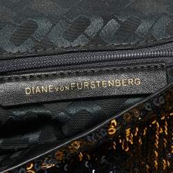 Pre Owned Diane von Furstenberg Sequins 440 Envelope Clutch