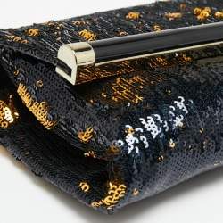 Pre Owned Diane von Furstenberg Sequins 440 Envelope Clutch