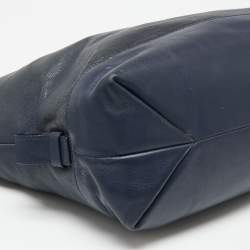 Pre Owned Diane Von Furstenberg Blue Leather Satchel