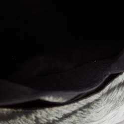 Pre Owned Dries Van Noten  Green/White Satin Foldover Clutch