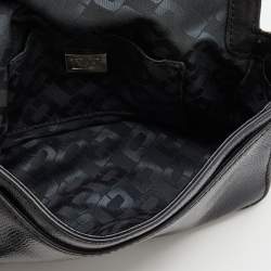 Pre Owned Diane Von Furstenberg Black Patent and Leather Flirty Lips Shoulder Bag