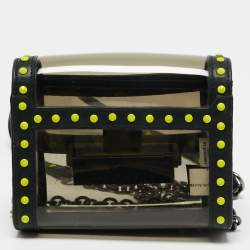 Diane Von Furstenberg Black Plexi  Shoulder Bag
