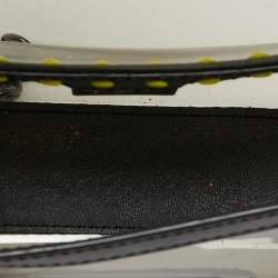 Diane Von Furstenberg Black Plexi  Shoulder Bag