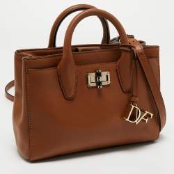 Diane von Furstenberg Tan Leather Mini Gallery Viviana Tote