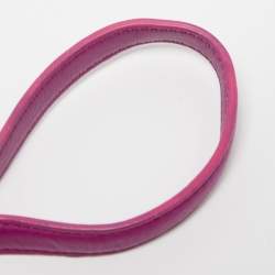 Pre Owned Diane von Furstenberg Purple Leather Flirty Lips Mini Crossbody Bag