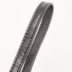 Pre Owned Diane Von Furstenberg Black Glitter Fabric Glitterati Wristlet Pouch