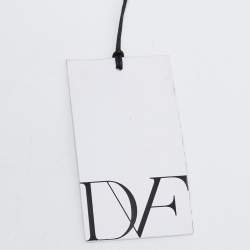 Diane Von Furstenberg Black/White Leather Micro Mini Gingham Shoulder Bag