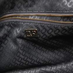 Pre Owned Diane Von Furstenberg Red Leather Flirty Lips Shoulder Bag